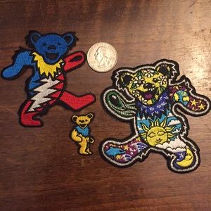 Grateful Dead 💀✨☮️ patches ( lot of 3)
